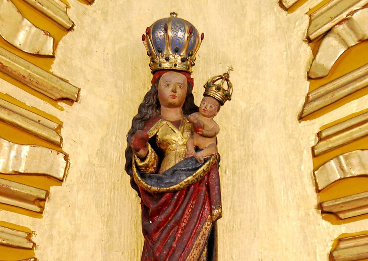 Das Gnadenbild der Muttergottes von der Linde in der Wallfahrtskirche Rosenthal. © R. Ledschbor